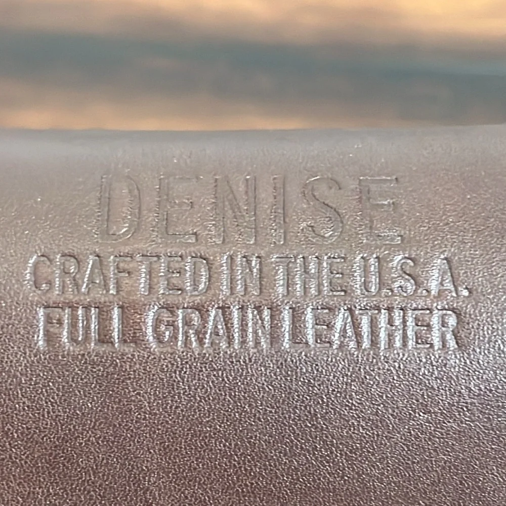 Denise Messenger‎ Shoulder Bag Full Grain Leather Made in USA Academia  Preppy